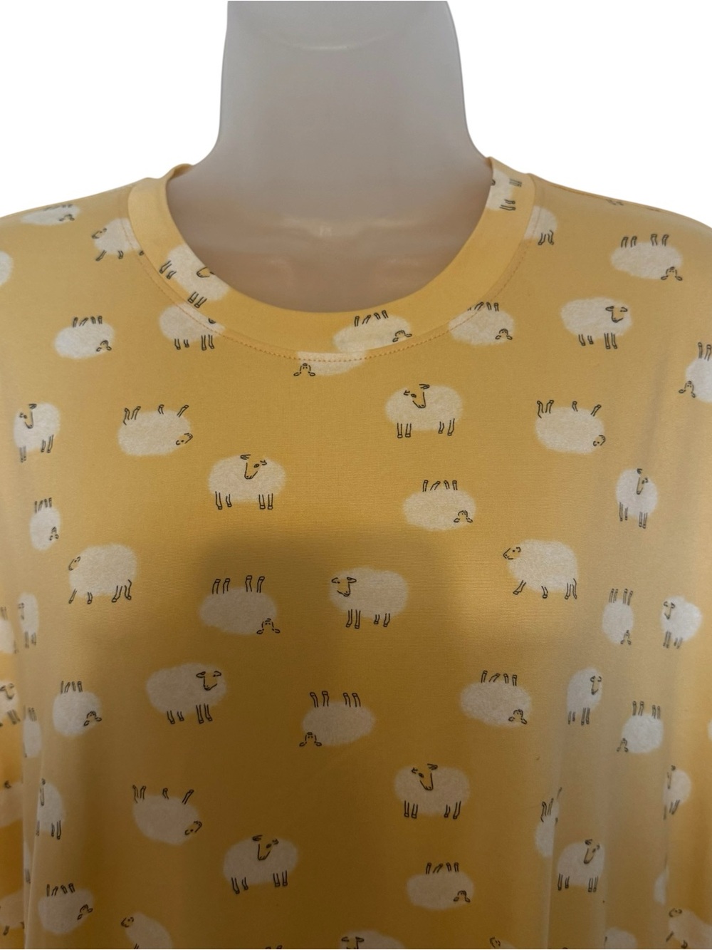 NWT Nightshirt Pajama Dress/Gown w/fun Sheep Print & POCKETS SMALL/MEDIUM #11 - Picture 2 of 8